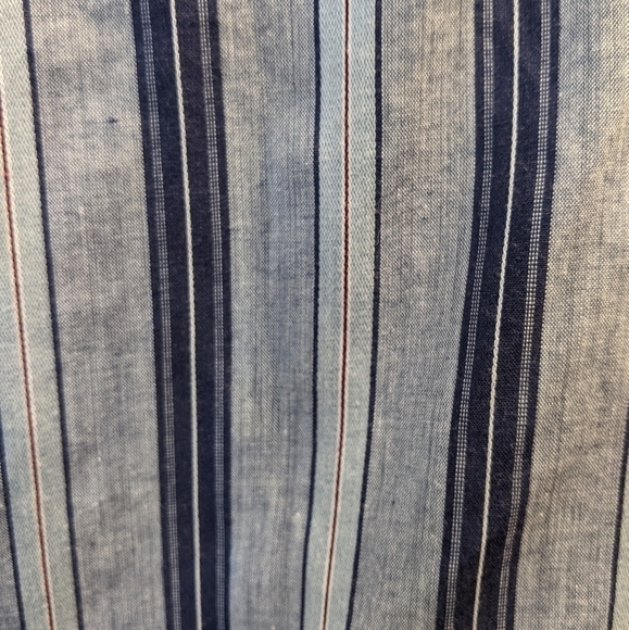 Knightsbridge blue striped western shirt XL - Picture 6 of 7
